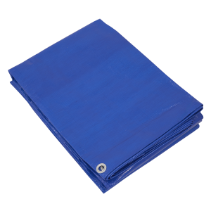 Sealey Lightweight PE Tarpaulin 3.66 x 4.88m - Blue (TARP3040)
