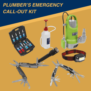 Plumber's Emergency Call-Out Kit (Torch, Pump, Multi-Tool, Adhesives)