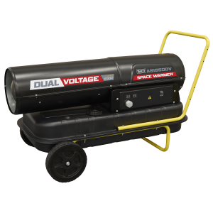 Sealey Dual Voltage Space Warmer® Kerosene/Diesel Heater with Wheels 185,000Btu/hr(55kW) (AB1850DV)