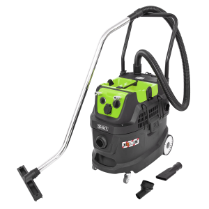 Sealey M Class Dust-Free Industrial Wet & Dry Vacuum Cleaner 40L with Autostart for Air/Electric Power Tools 1600W/230V (PC400MA)