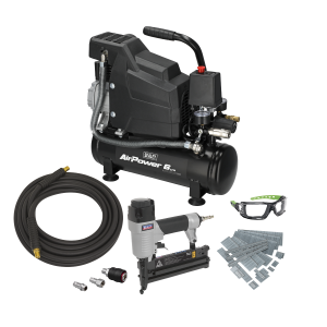 Sealey Air Compressor/Air Nail/Staple Gun Kit (SAC0620AKIT)