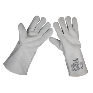 Sealey Worksafe Heavy-Duty Leather Lined Welding Gauntlets, Extra-Large - Pair (SSP151)