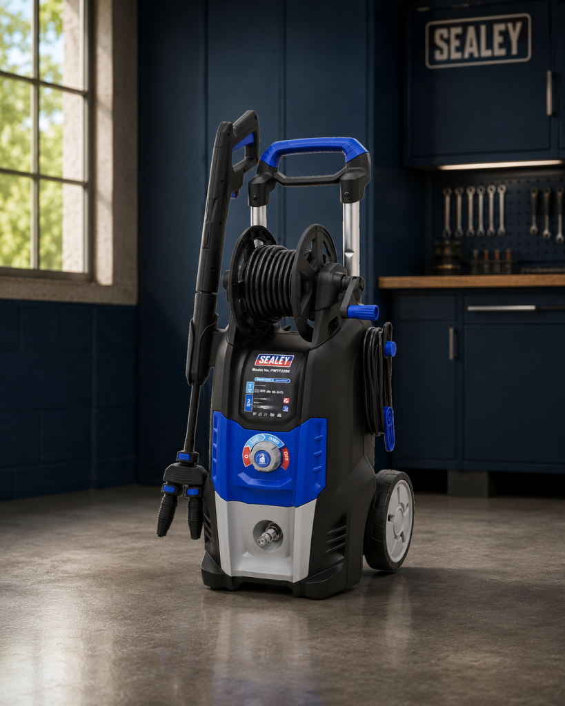 picture of a pressure washer by equipify made by sealey
